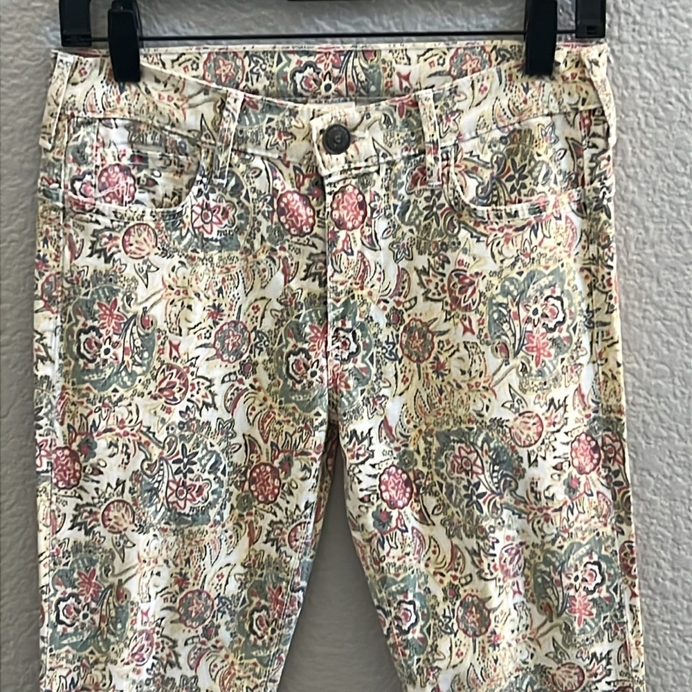 True Religion Chic Floral Print Skinny Jeans Pants Size 27 - Picture 3 of 9